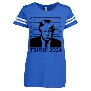 Donald Trump 2024 Mugshot Take America Back Usa Enza Ladies Jersey Football T-Shirt