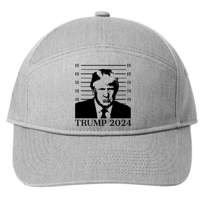 Donald Trump 2024 Mugshot Take America Back Usa 7-Panel Snapback Hat