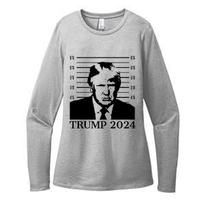 Donald Trump 2024 Mugshot Take America Back Usa Womens CVC Long Sleeve Shirt