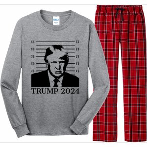 Donald Trump 2024 Mugshot Take America Back Usa Long Sleeve Pajama Set