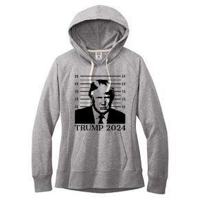 Donald Trump 2024 Mugshot Take America Back Usa Women's Fleece Hoodie