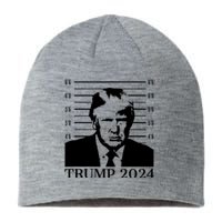 Donald Trump 2024 Mugshot Take America Back Usa Sustainable Beanie