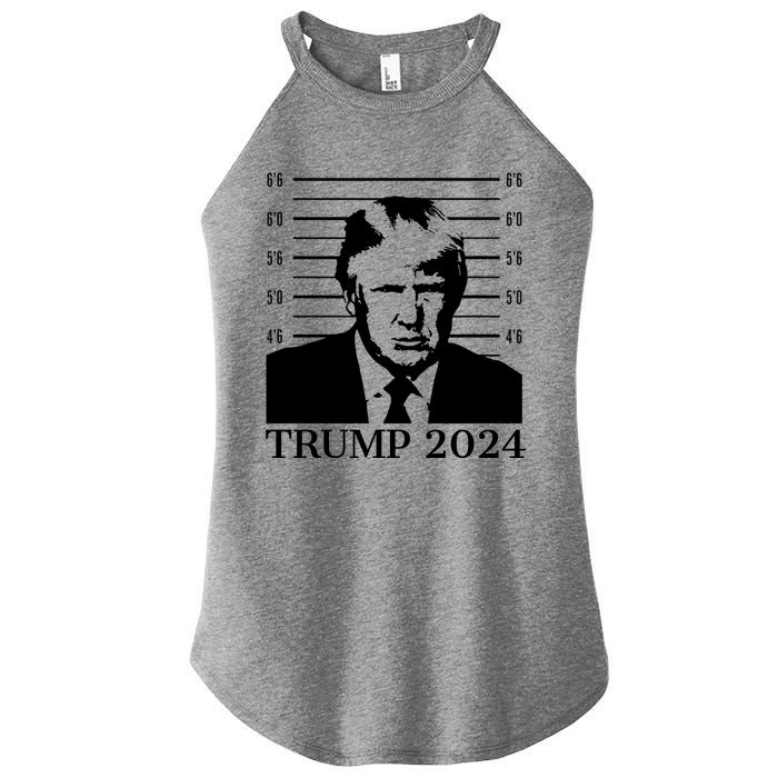 Donald Trump 2024 Mugshot Take America Back Usa Women's Perfect Tri Rocker Tank