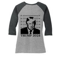 Donald Trump 2024 Mugshot Take America Back Usa Women's Tri-Blend 3/4-Sleeve Raglan Shirt