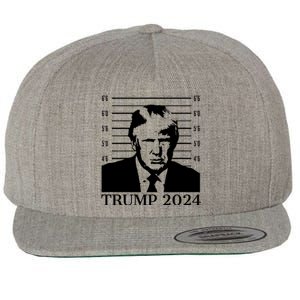 Donald Trump 2024 Mugshot Take America Back Usa Wool Snapback Cap