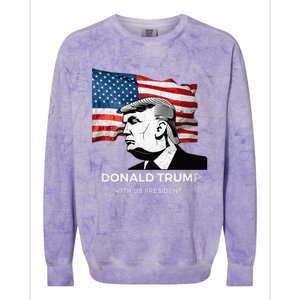 Donald Trump 2024 Take America Back 47TH US president  Colorblast Crewneck Sweatshirt