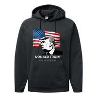 Donald Trump 2024 Take America Back 47TH US president  Performance Fleece Hoodie