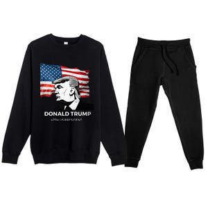 Donald Trump 2024 Take America Back 47TH US president  Premium Crewneck Sweatsuit Set