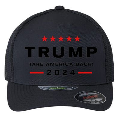 Donald Trump 2024 Take America Back Election Flexfit Unipanel Trucker Cap