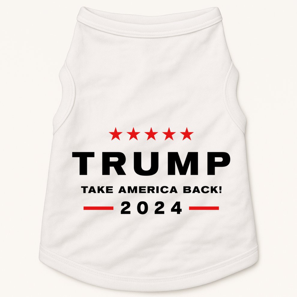 Donald Trump 2024 Take America Back Election Doggie Tank