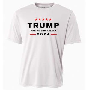 Donald Trump 2024 Take America Back Election Cooling Performance Crew T-Shirt