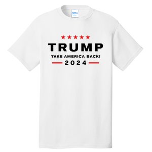 Donald Trump 2024 Take America Back Election Tall T-Shirt