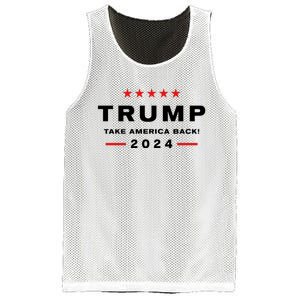 Donald Trump 2024 Take America Back Election Mesh Reversible Basketball Jersey Tank