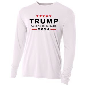 Donald Trump 2024 Take America Back Election Cooling Performance Long Sleeve Crew