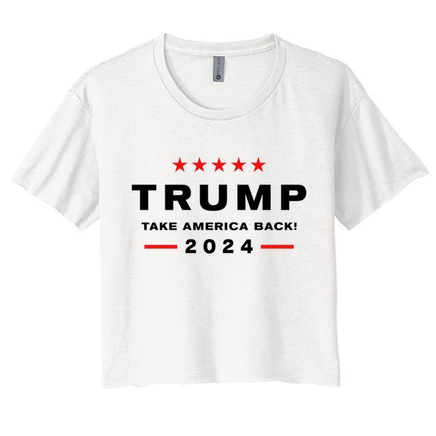 Donald Trump 2024 Take America Back Election Crop Top