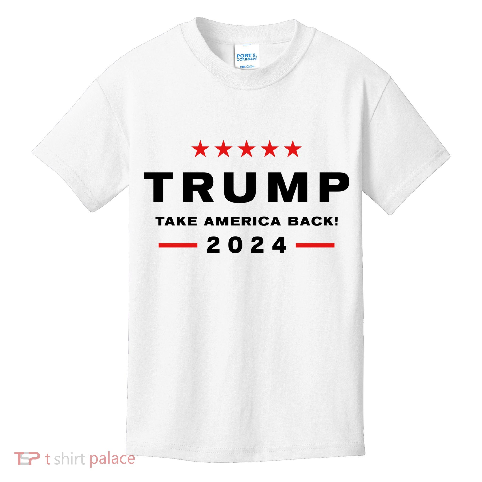 Donald Trump 2024 Take America Back Election Kids T-Shirt