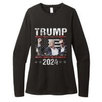 Donald Trump 2024 Survived Shot At Election Rally Womens CVC Long Sleeve Shirt