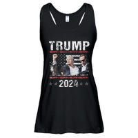 Donald Trump 2024 Survived Shot At Election Rally Ladies Essential Flowy Tank