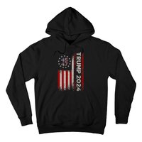 Donald Trump 2024 Election Vote Trump 45 47 Trump 2024 American Flag Hoodie