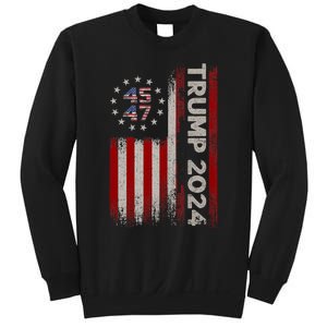 Donald Trump 2024 Election Vote Trump 45 47 Trump 2024 American Flag Sweatshirt