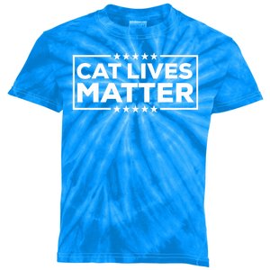 Donald Trump 2024 Cats Cat Lives Matter Trump Kids Tie-Dye T-Shirt