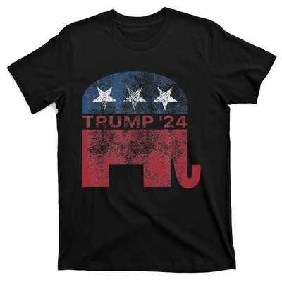 Donald Trump 2024 For President Pro Trump Vintage Republican T-Shirt