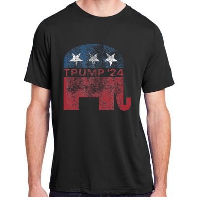 Donald Trump 2024 For President Pro Trump Vintage Republican Adult ChromaSoft Performance T-Shirt