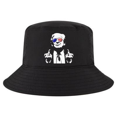 Donald Trump 2024 Middle Finger Conservative Republican Cool Comfort Performance Bucket Hat