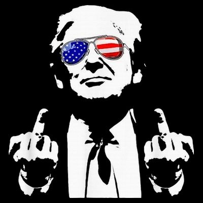 Donald Trump 2024 Middle Finger Conservative Republican T-Shirt