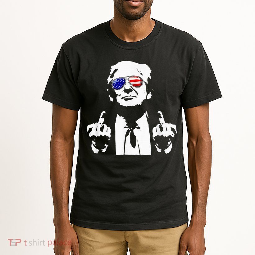 Donald Trump 2024 Middle Finger Conservative Republican Tall T-Shirt