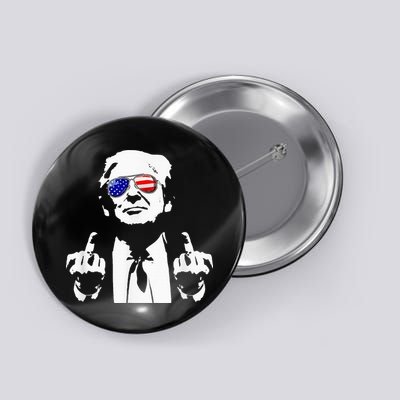 Donald Trump 2024 Middle Finger Conservative Republican Button