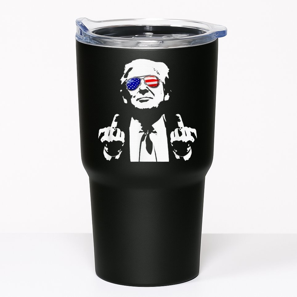 Donald Trump 2024 Middle Finger Conservative Republican Tumbler