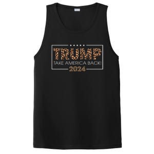 Donald Trump 2024 Take America Back Leopard Print Gift Wo PosiCharge Competitor Tank