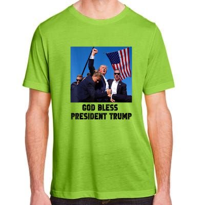 Donald Trump 2024 God Bless President Trump Gift Adult ChromaSoft Performance T-Shirt