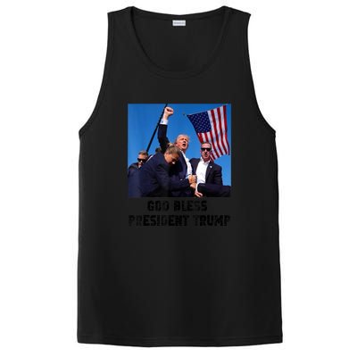 Donald Trump 2024 God Bless President Trump Gift PosiCharge Competitor Tank