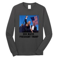 Donald Trump 2024 God Bless President Trump Gift Long Sleeve Shirt