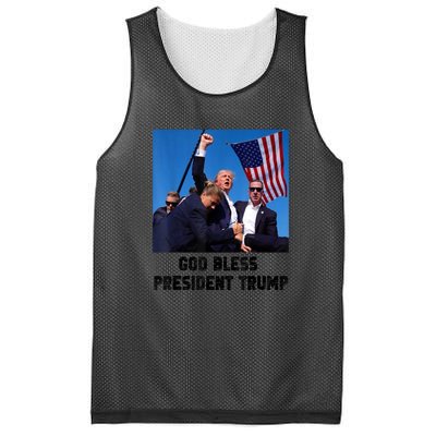 Donald Trump 2024 God Bless President Trump Gift Mesh Reversible Basketball Jersey Tank