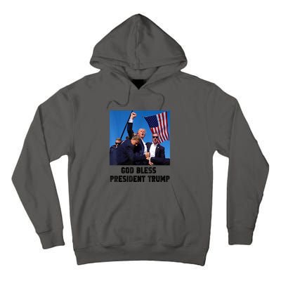 Donald Trump 2024 God Bless President Trump Gift Tall Hoodie