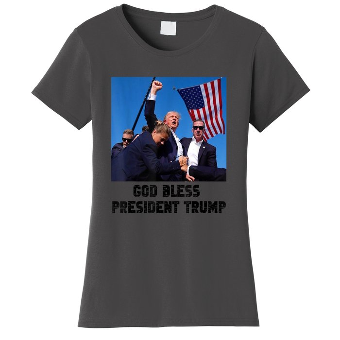 Donald Trump 2024 God Bless President Trump Gift Women's T-Shirt