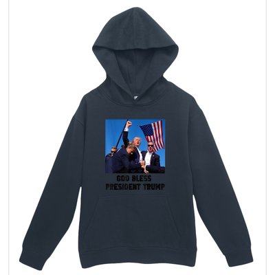 Donald Trump 2024 God Bless President Trump Gift Urban Pullover Hoodie