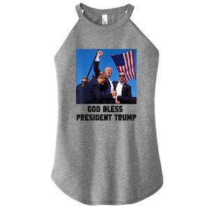 Donald Trump 2024 God Bless President Trump Gift Women's Perfect Tri Rocker Tank