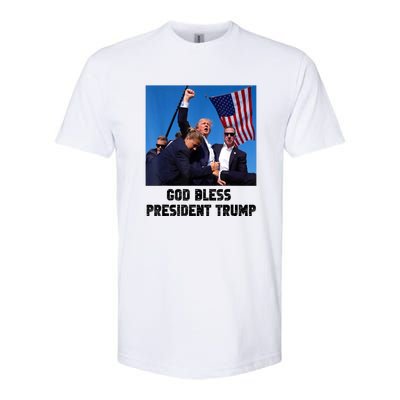 Donald Trump 2024 God Bless President Trump Gift Softstyle CVC T-Shirt