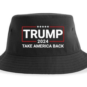 Donald Trump 2024 Take America Back Election The Return Sustainable Bucket Hat