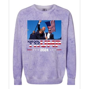 Donald Trump 2024 Survived Shot At Election Rally Colorblast Crewneck Sweatshirt