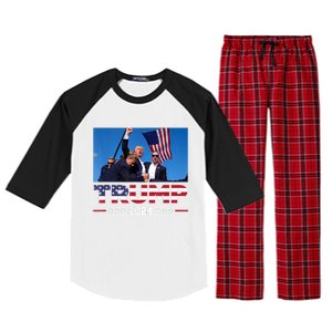 Donald Trump 2024 Survived Shot At Election Rally Raglan Sleeve Pajama Set