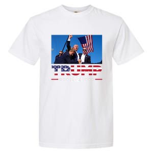 Donald Trump 2024 Survived Shot At Election Rally Garment-Dyed Heavyweight T-Shirt