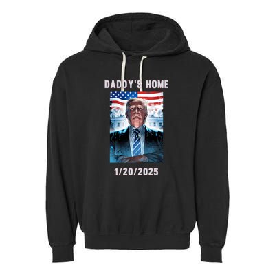 Donald Trump 2024 Daddys Home Garment-Dyed Fleece Hoodie