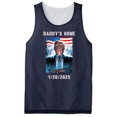 Donald Trump 2024 Daddys Home Mesh Reversible Basketball Jersey Tank