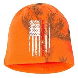 Donald Trump 2024 Take America Back American Flag Patriotic Kati - Camo Knit Beanie