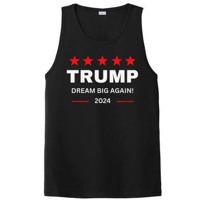 Donald Trump 2024 Dream Big Again PosiCharge Competitor Tank